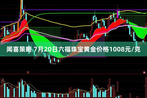 闻喜策略 7月20日六福珠宝黄金价格1008元/克